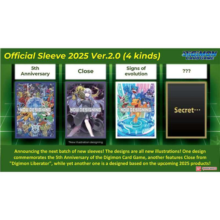 Digimon Card Game Official Sleeves Ver 2.0 (Assorted)